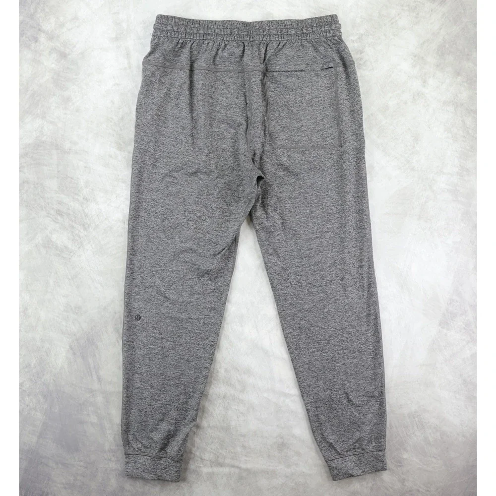 Lululemon Soft Jersey Jogger Mens Large Gray Heathered Slim Tapered M5BBYS NWOT